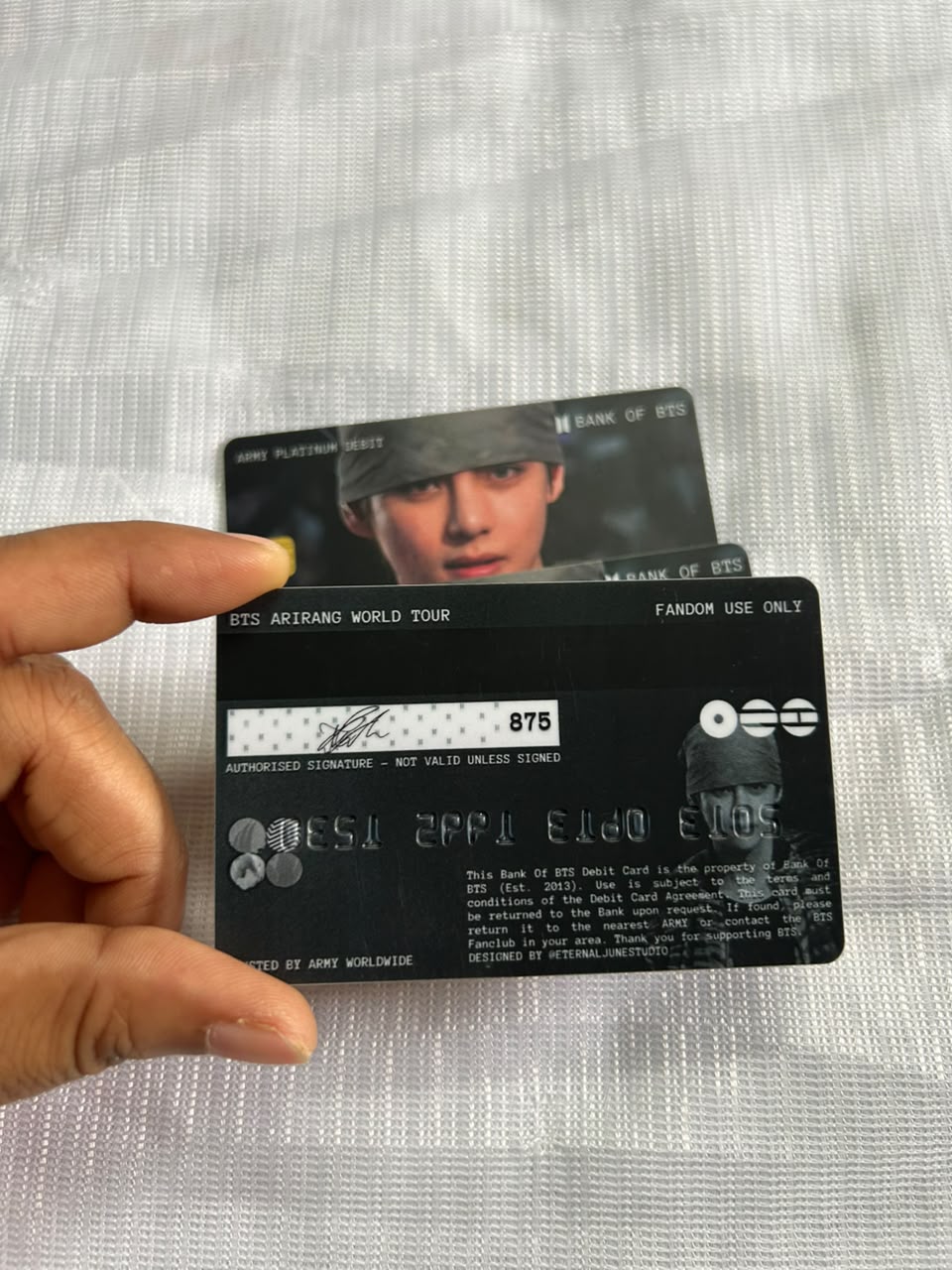 V Debit Card Back V Debit Card Back