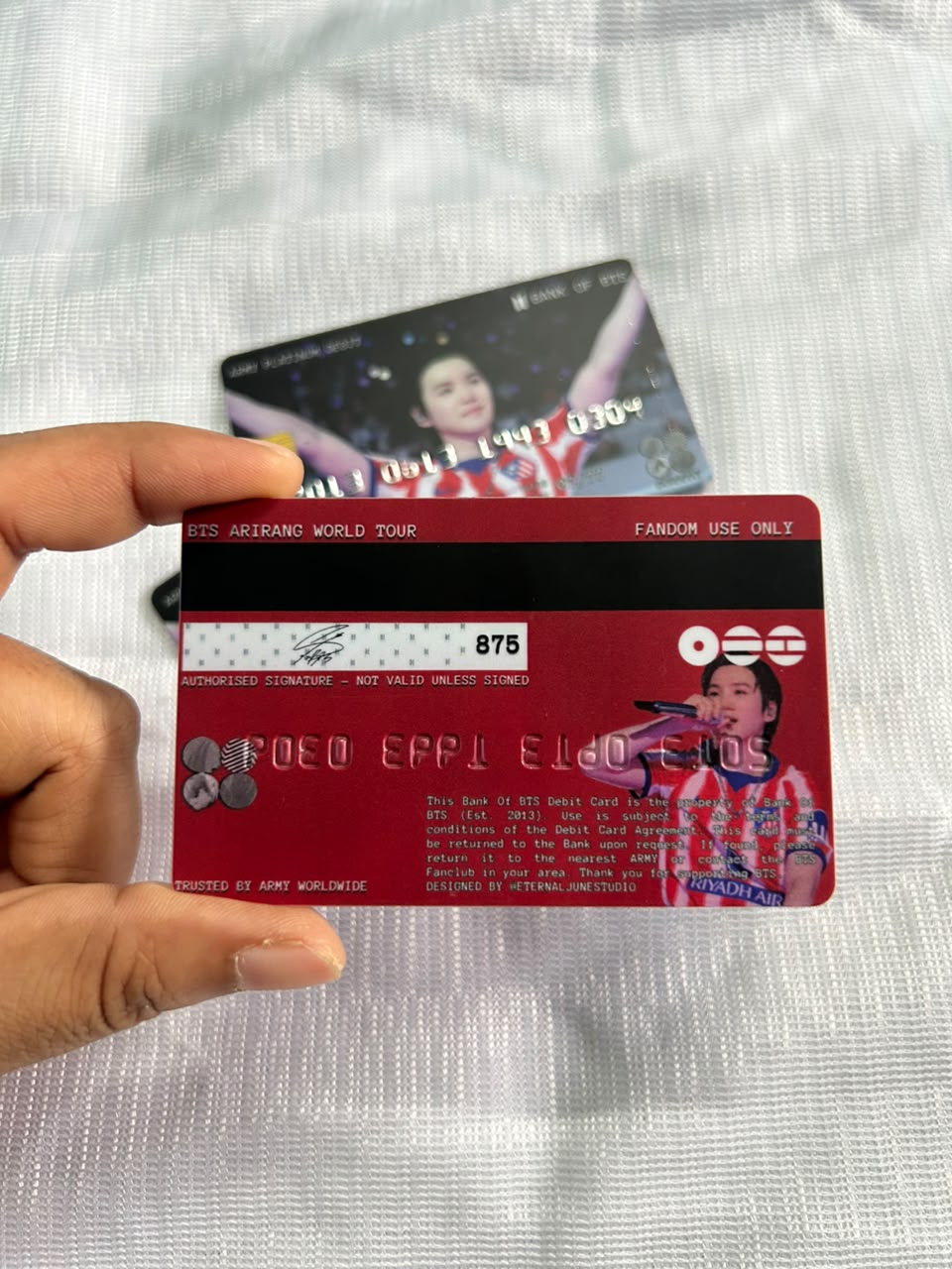 Suga Debit Card Back Suga Debit Card Back