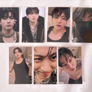 jungkook vlog photocard set (glossy) | set of 7 bts jk photocards