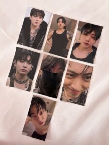 jungkook vlog photocard set (glossy) | set of 7 bts jk photocards